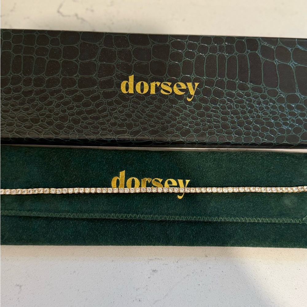 Dorsey Lab Grown White Sapphire Necklace- 15 inches